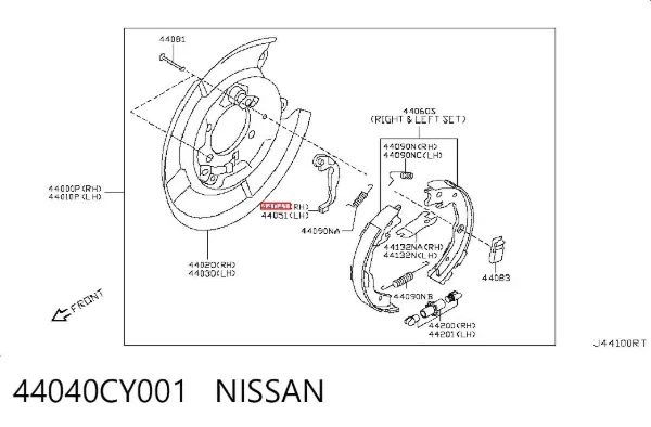  44040CY001 Nissan/Infiniti