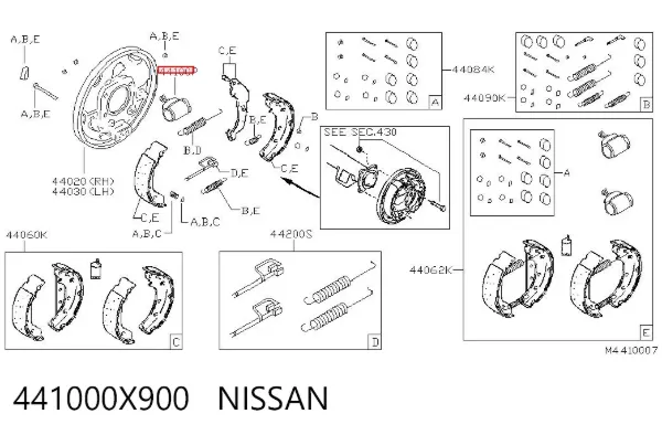 Цилиндр тормозной колесный 441000X900 Nissan/Infiniti