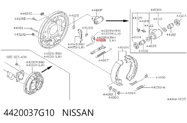  4420037G10 Nissan/Infiniti