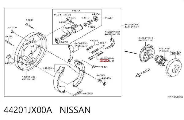  44201JX00A Nissan/Infiniti