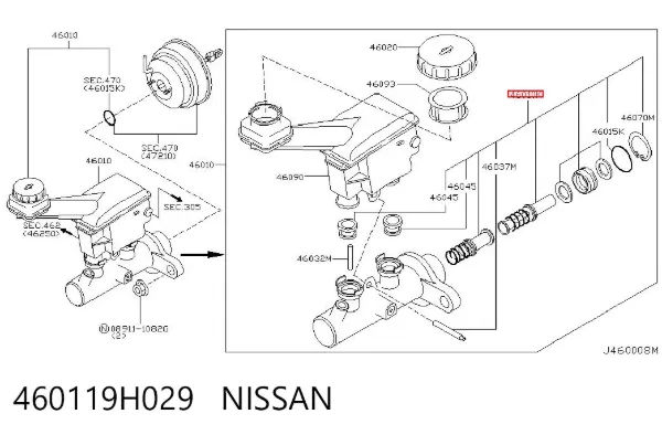  460119H029 Nissan/Infiniti