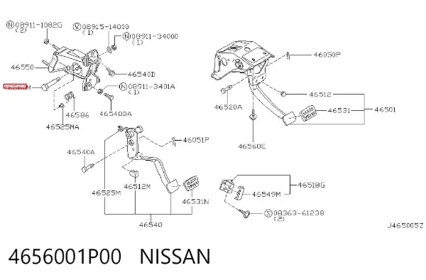  4656001P00 Nissan/Infiniti