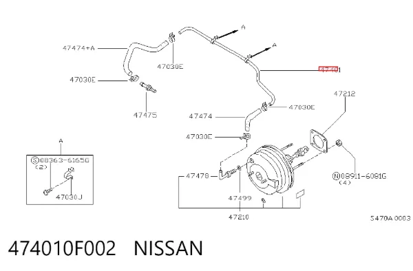  474010F002 Nissan/Infiniti