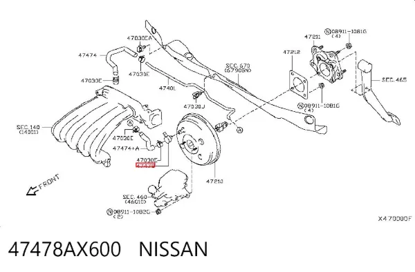  47478AX600 Nissan/Infiniti