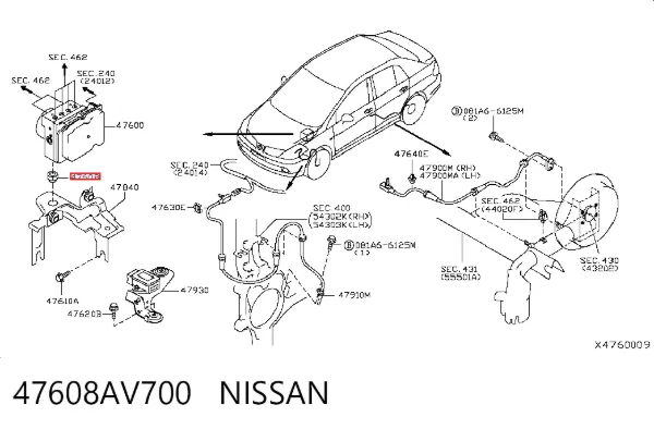  47608AV700 Nissan/Infiniti