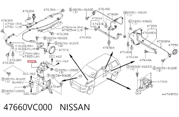 Блок АБС 47660VC000 Nissan/Infiniti