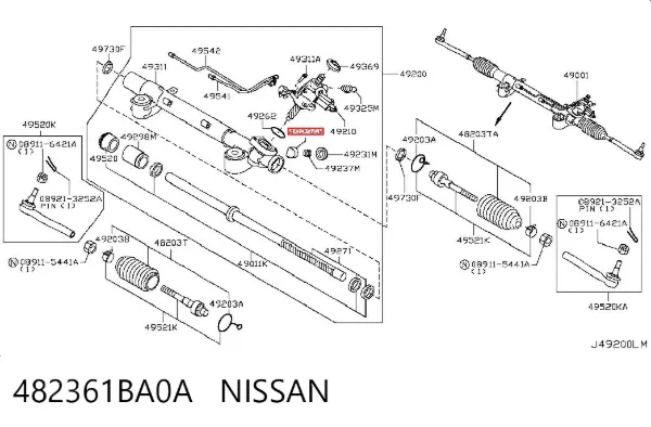  482361BA0A Nissan/Infiniti