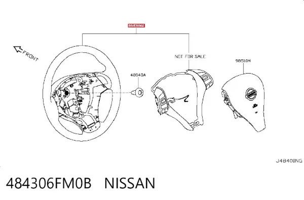 Руль 484306FM0B Nissan/Infiniti