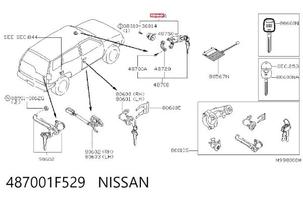  487001F529 Nissan/Infiniti