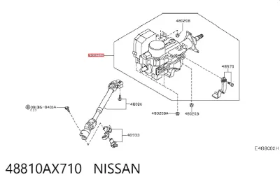 Рулевая колонка NISSAN 48810AX710