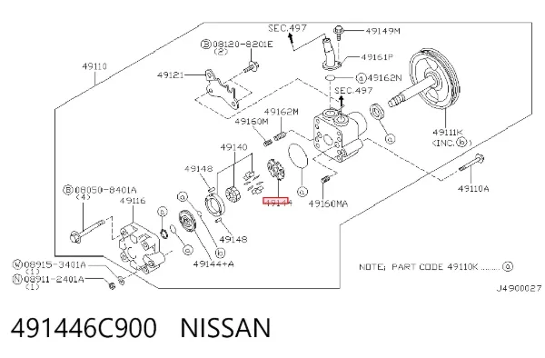  491446C900 Nissan/Infiniti