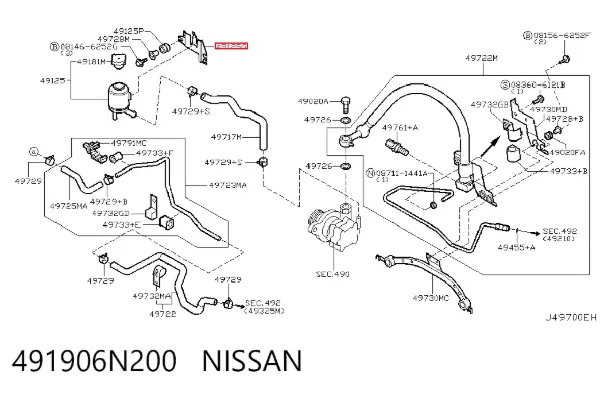  491906N200 Nissan/Infiniti