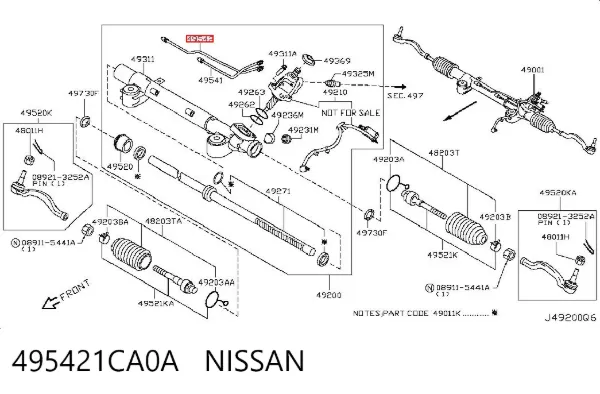  495421CA0A Nissan/Infiniti
