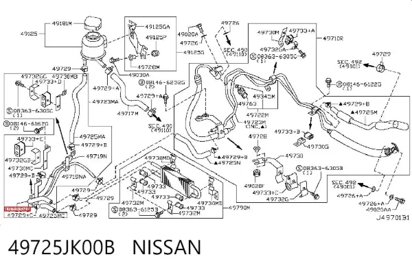  49725JK00B Nissan/Infiniti
