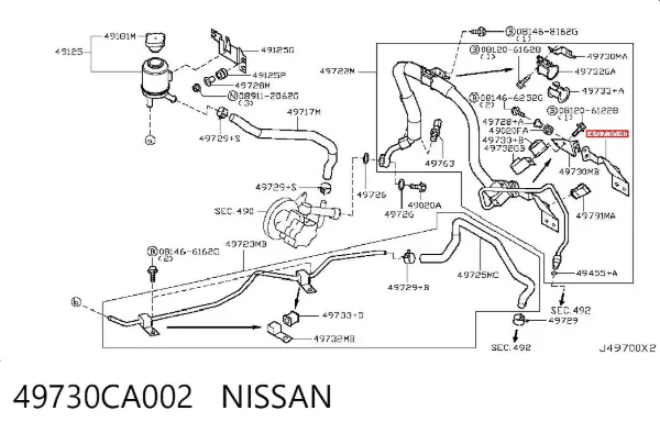  49730CA002 Nissan/Infiniti
