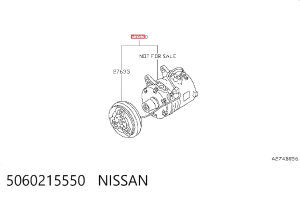 Компрессор кондиционера 5060215550 Nissan/Infiniti