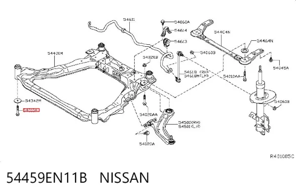 Болт крепления подрамника 54459EN11B Nissan/Infiniti