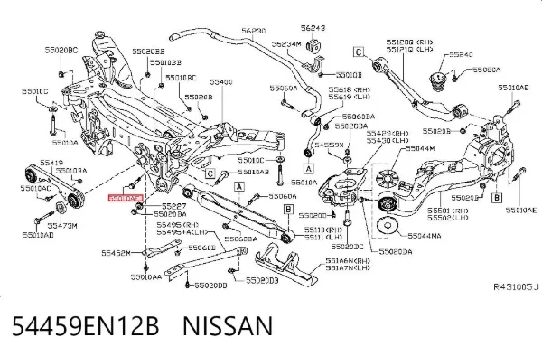  54459EN12B Nissan/Infiniti