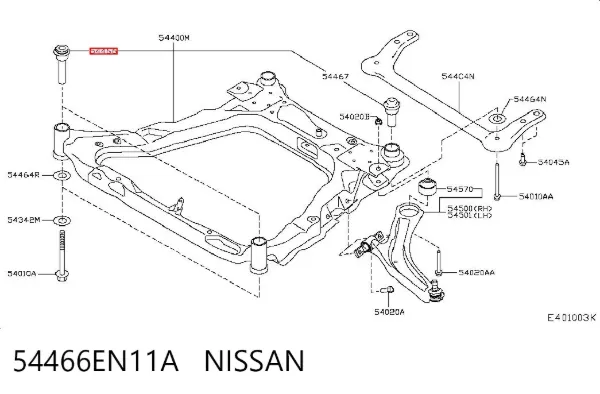 Сайлентблок 54466EN11A Nissan/Infiniti
