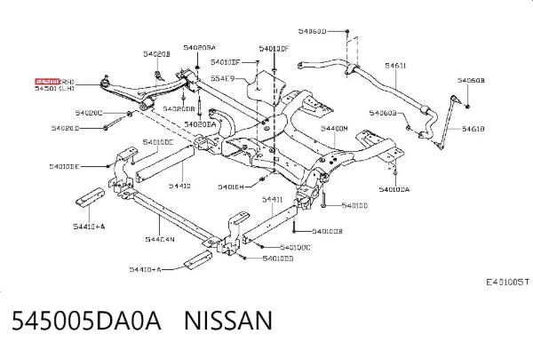 Нижний рычаг 545005DA0A Nissan/Infiniti