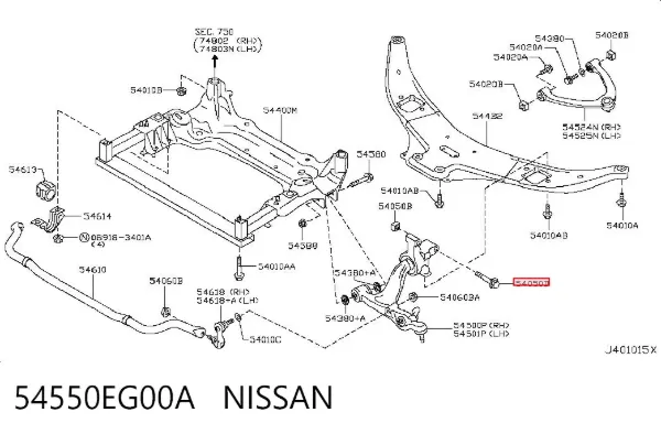  54550EG00A Nissan/Infiniti