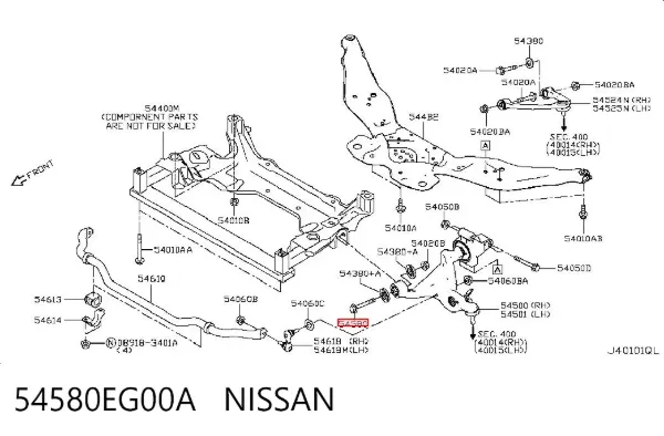  54580EG00A Nissan/Infiniti