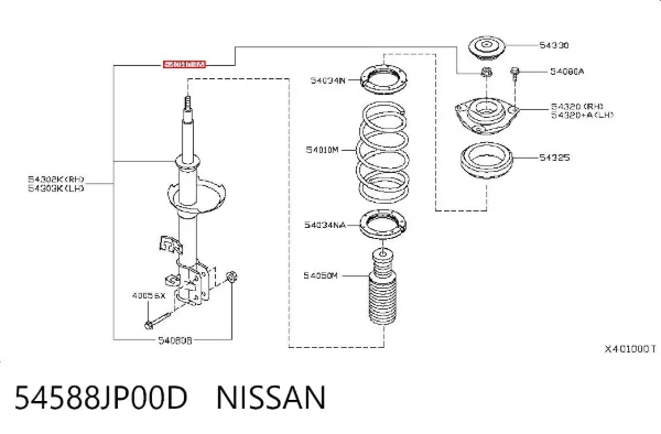  54588JP00D Nissan/Infiniti