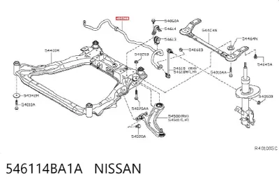 Стабилизатор передний NISSAN 546114BA1A