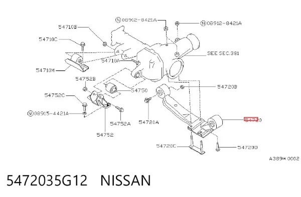  5472035G12 Nissan/Infiniti
