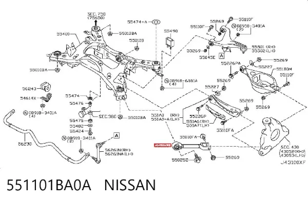  551101BA0A Nissan/Infiniti