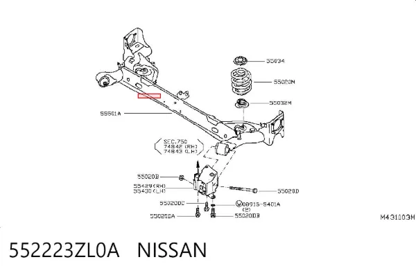  552223ZL0A Nissan/Infiniti