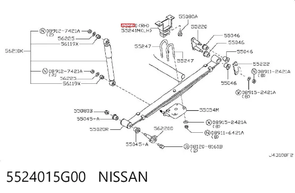  5524015G00 Nissan/Infiniti