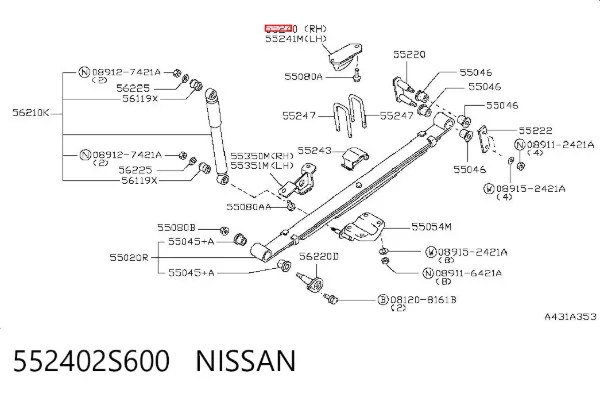  552402S600 Nissan/Infiniti