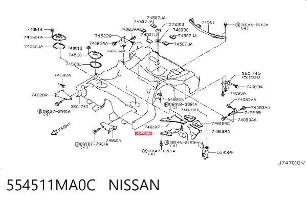  554511MA0C Nissan/Infiniti