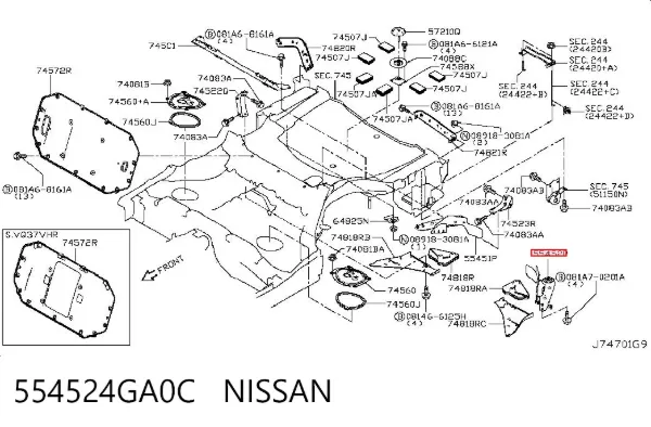  554524GA0C Nissan/Infiniti
