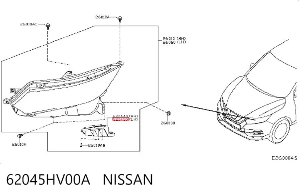  62045HV00A Nissan/Infiniti