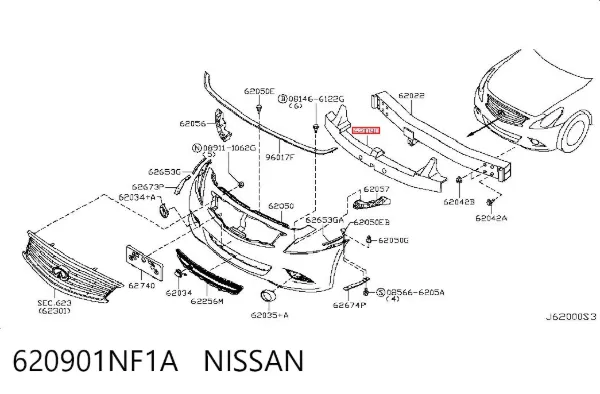  620901NF1A Nissan/Infiniti