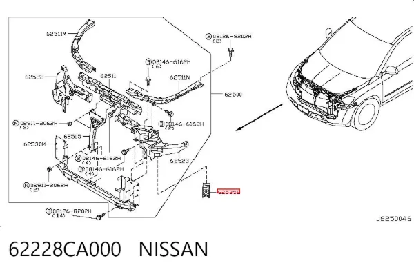  62228CA000 Nissan/Infiniti