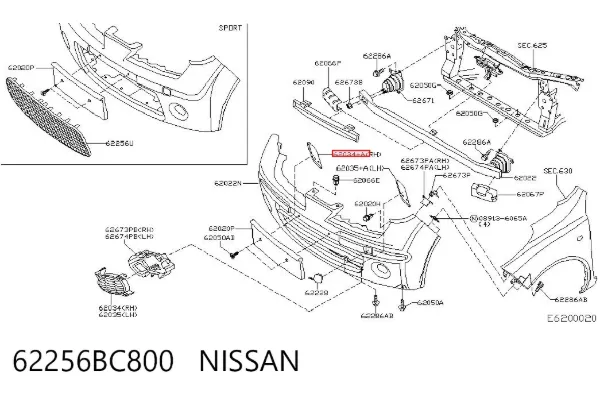  62256BC800 Nissan/Infiniti