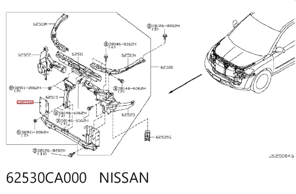  62530CA000 Nissan/Infiniti