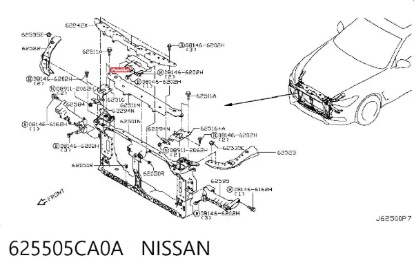  625505CA0A Nissan/Infiniti