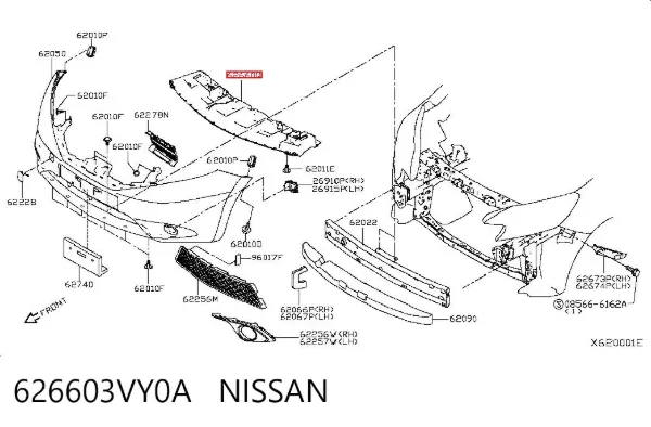 626603VY0A Nissan/Infiniti