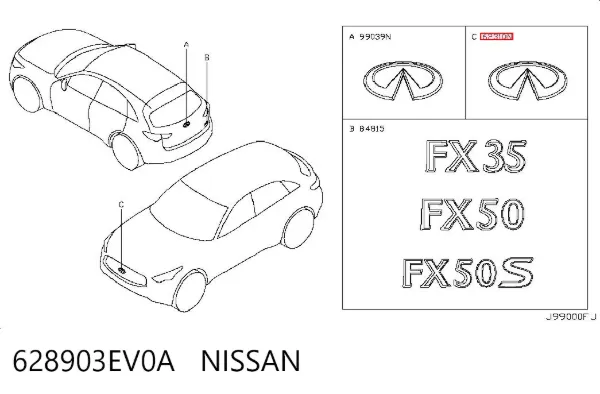  628903EV0A Nissan/Infiniti