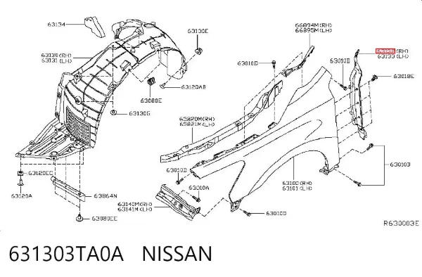  631303TA0A Nissan/Infiniti