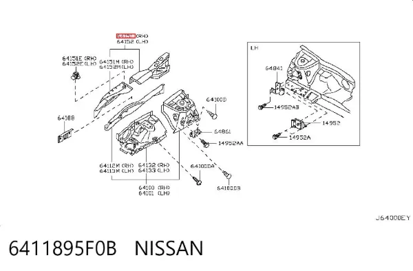  6411895F0B Nissan/Infiniti