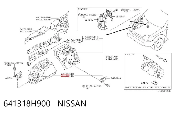  641318H900 Nissan/Infiniti