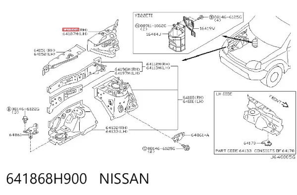  641868H900 Nissan/Infiniti