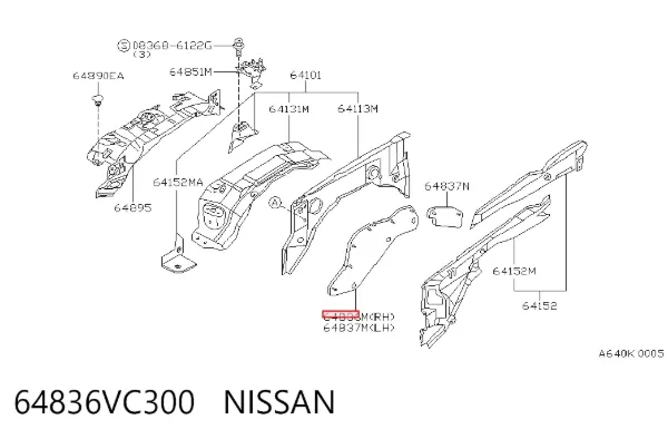  64836VC300 Nissan/Infiniti
