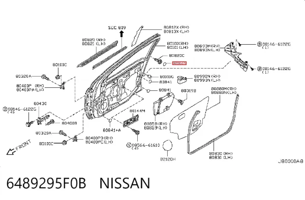  6489295F0B Nissan/Infiniti