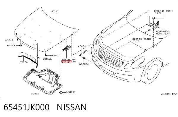  65451JK000 Nissan/Infiniti